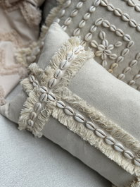 Aberto Design Funda de Cojín Beige 30 x 50 cm